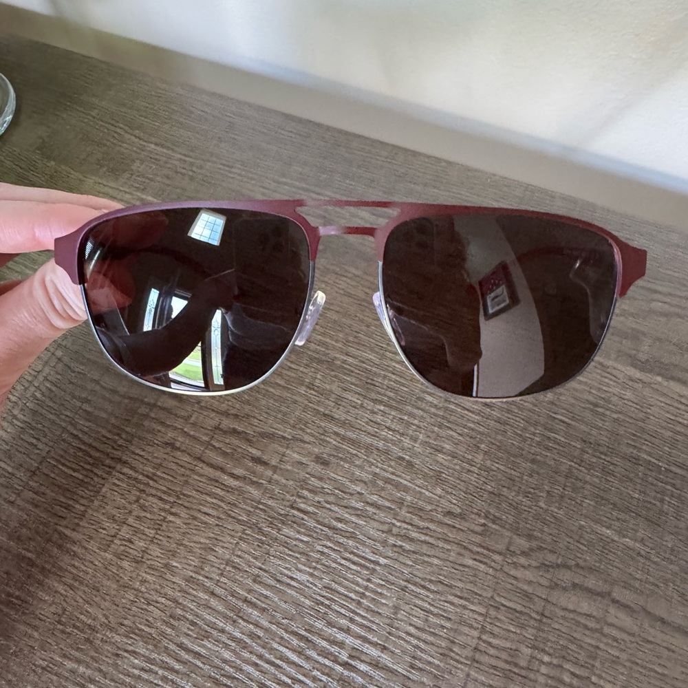 Emporio Armani EA2144 336673 Burgundy Sunglasses Aviator Like